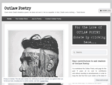 Tablet Screenshot of outlawpoetry.com