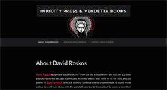 Desktop Screenshot of iniquitypressvendettabooks.outlawpoetry.com