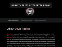 Tablet Screenshot of iniquitypressvendettabooks.outlawpoetry.com